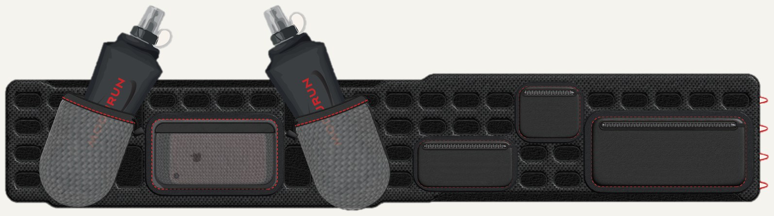 Flat illustration of the ModuRun belt with the modules in a different arrangement