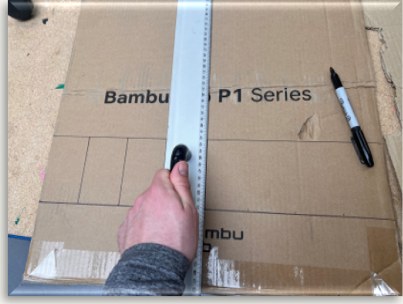Cutting cardboard into cards
