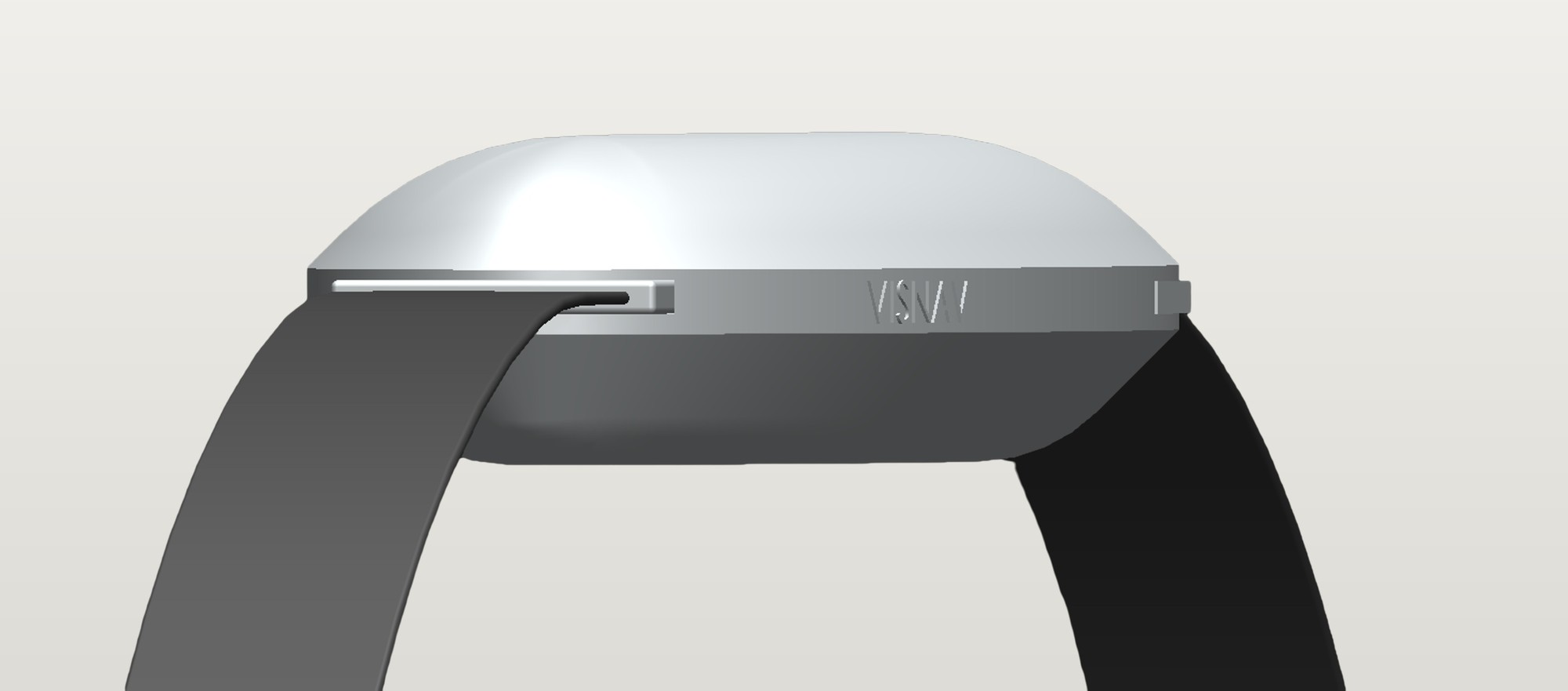 Side view render of the VisNav wristband