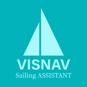 VisNav Sailing Assistant concept logo with sails
